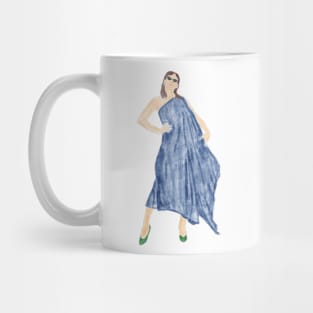 Blue dress Mug